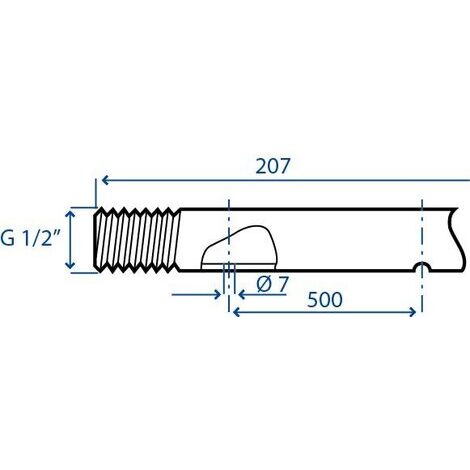 ASTA INOX 5 FORI L.207